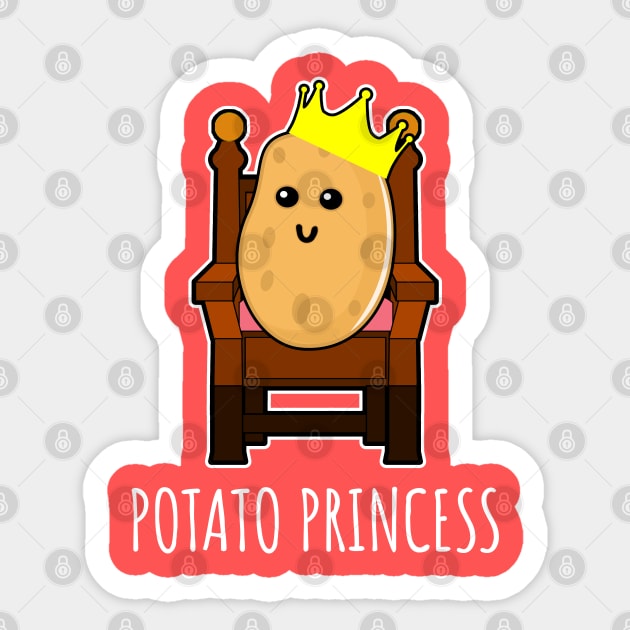 Potato Princess Sticker by LunaMay